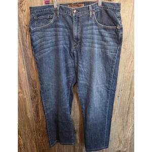 Agave Denim Blue Jeans Men Size 40 (39x29) Waterman Relaxed Straight Made in USA